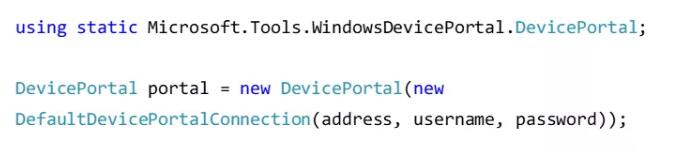 创建DevicePoral对象