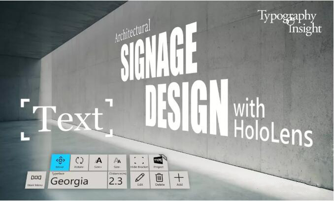 Typography Insight：全息文字雕塑应用