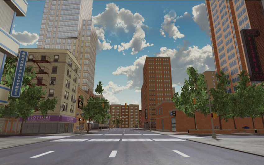 WebGL城市漫游场景